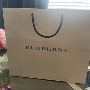 Original Logo Burberry Bag w/ black cotton rope handles